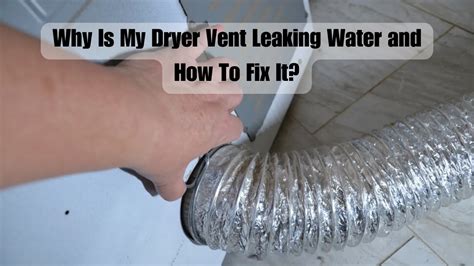 dryer vent leaking in ceiling|How to Fix a Leaking Dryer Vent Pipe